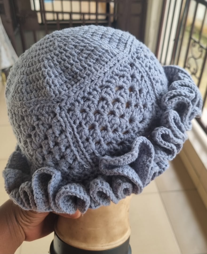 Granny square bucket hat